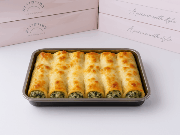 מגש קנלוני גבינות ותרד גדול